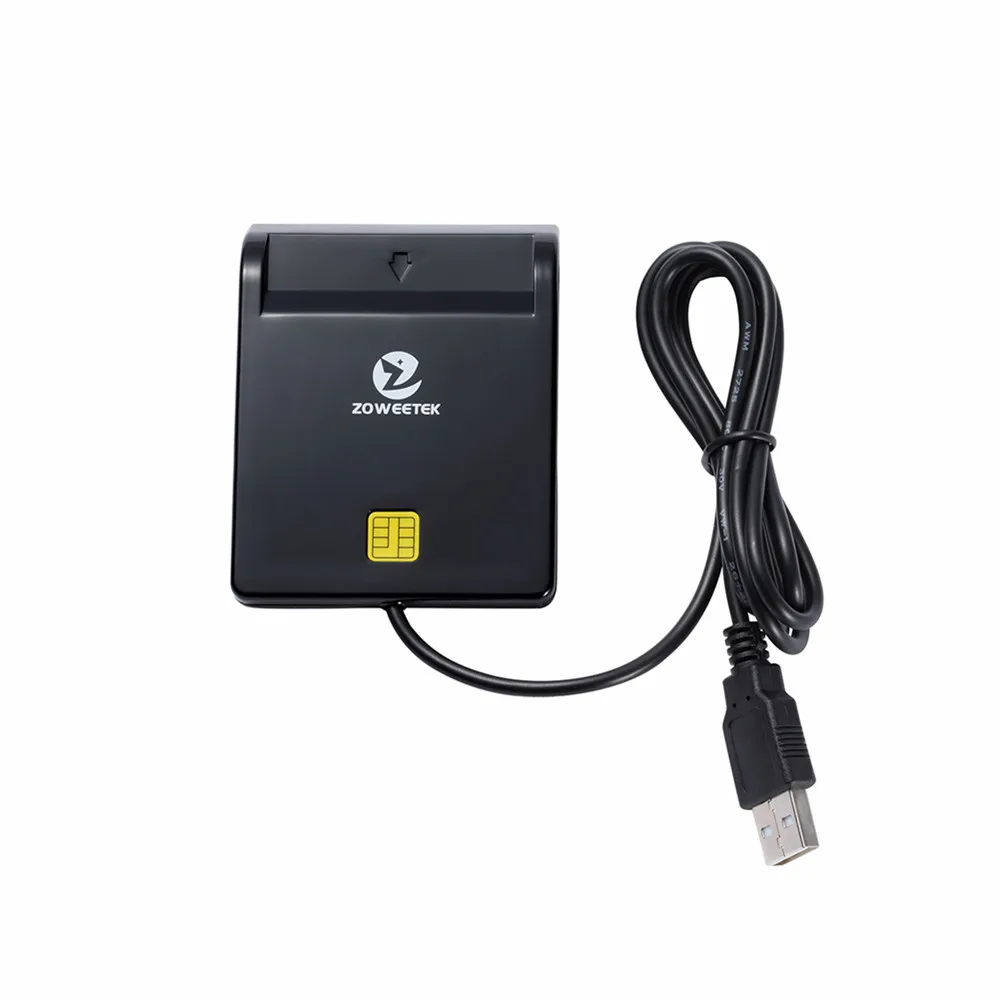 Zoweetek 12026-1 Einfach Comm EMV USB Smart Card Reader CAC Common Access Card Reader Adapter ISO 7816 Für SIM / ATM / IC/ID Karten