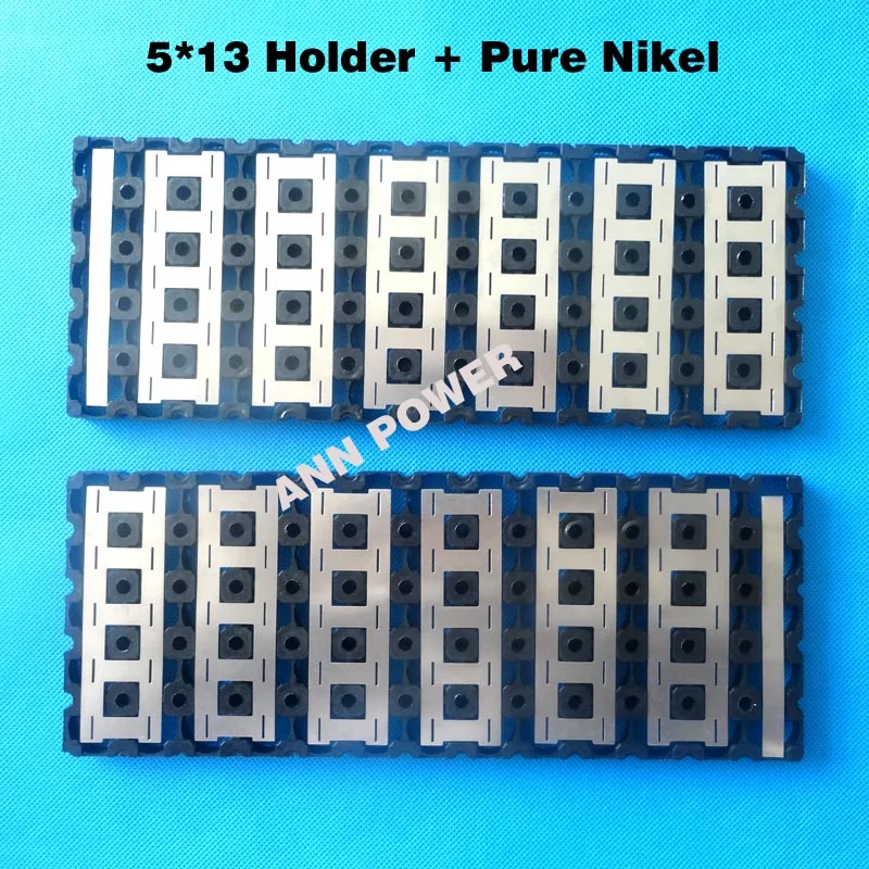 5*13 (5P13S) 18650 battery holder and pure nickel For 13S 48V 10Ah 15Ah lithium battery pack 5P13S holder Factory direct supply