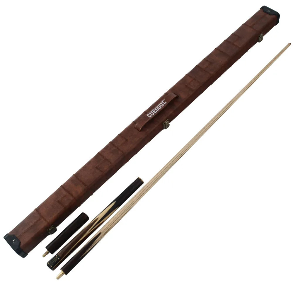 

CUESOUL Handmade 57inch 3/4 Piece Snooker Cue + Extension&Cue Case Free Shipping