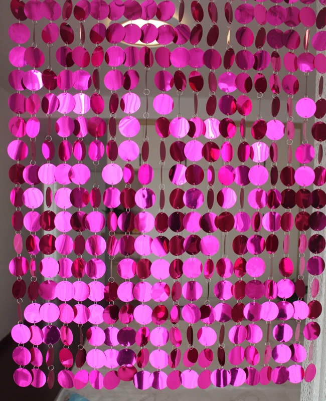 30m PVC sequins Wedding supplies festive party decoration curtain interior decoration curtains, silver glitter sequins