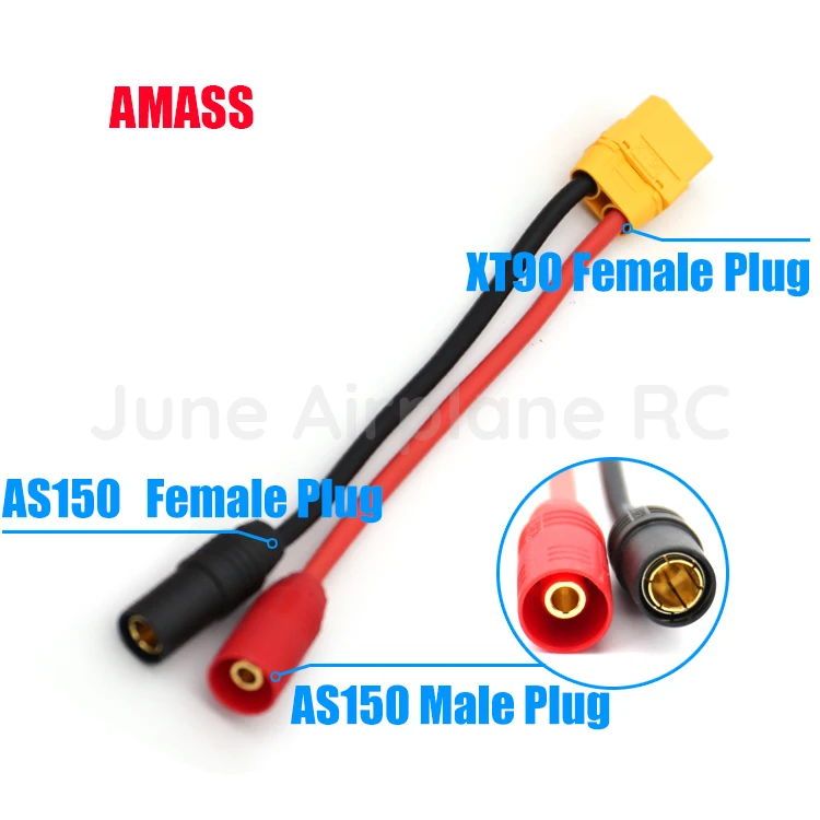 Amass XT90 Turn XT60 AS150 XT150 Male Female Bullet Connector anti spark For RC DIY FPV Quadcopter brushless motor