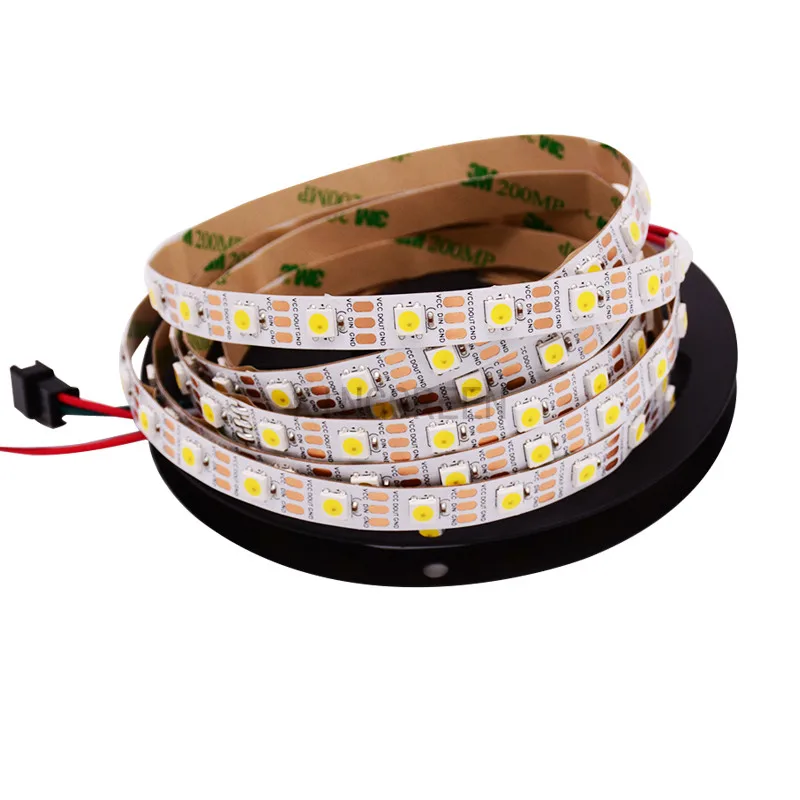 5mX High quality SK6812 5050SMD Warm white / cool white /natural white led strip light 32/60/144LEDs/m white PCB