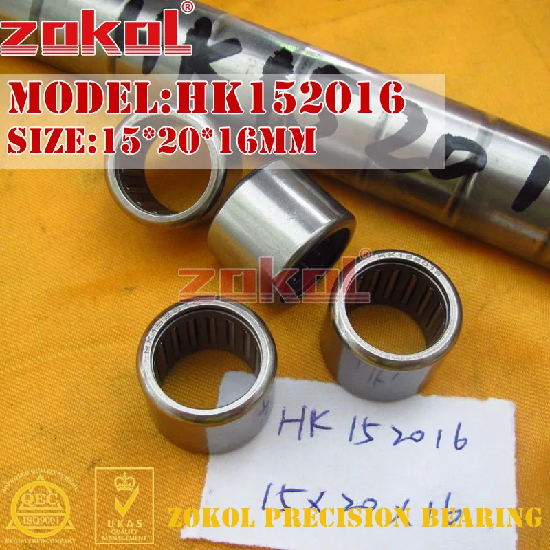 ZOKOL 10PCS/lot HK1312 HK1412 HK1416 HK152012 HK152016 HK152020 Needle Roller Bearing 13*19*12mm 14*20*12/16mm 15*20*12/16/20mm