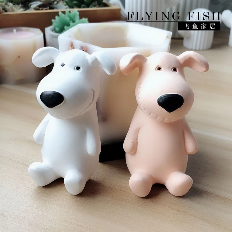 

Silicone Mould Animal Moulds Cute Smile Dog Soap Mold Cake Molds Decoration Handmade Puppy Mold Silicone Aroma Molds Silica Gel