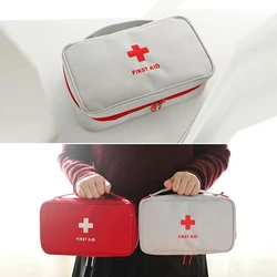 Portátil Outdoor Travel First Aid Kit Medicine Bag Home Small Medical Box, Caso de pílula de sobrevivência de emergência, Saco de armazenamento de medicina