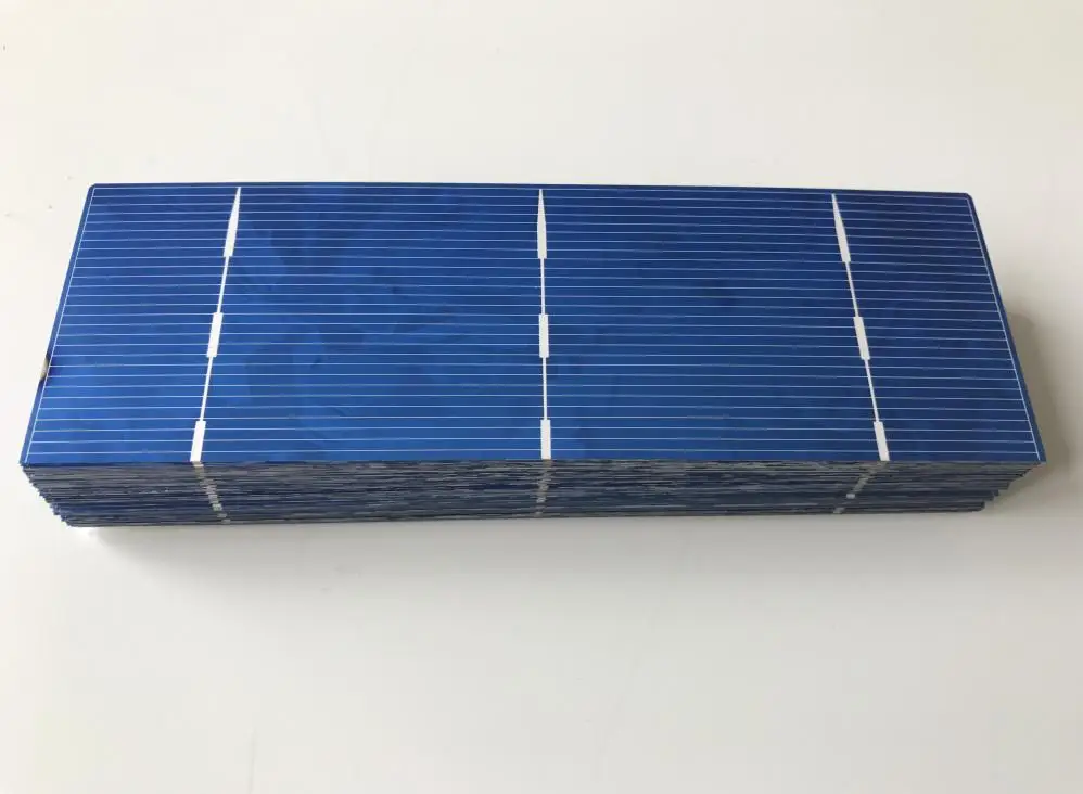 20pcs 156mm*52mm solar cell 1.4W 0.5V for DIY solar panel 6x2 Polycrystalline soalr cell + Enough Tabbing wire + 1pcs Flux pen