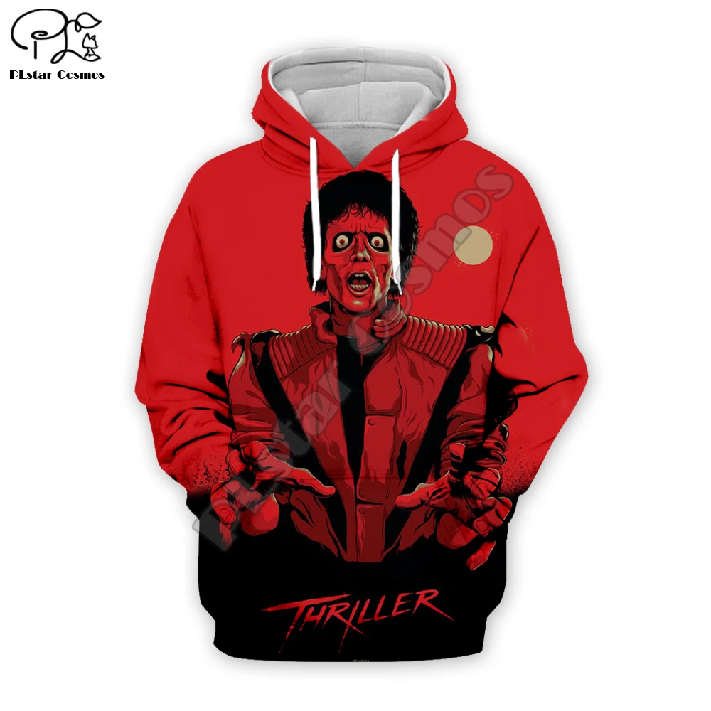 PLstar Cosmos Michael Jackson/Halloween horror Sudadera con capucha/sudadera/chaqueta/ropa de hip hop para hombre y mujer