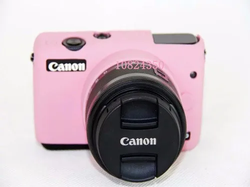 Bagus Lembut Silicone Karet kasus Kamera tas Lensa Kamera Pelindung Tubuh Cover Kasus Kulit tas untuk Untuk Canon M10