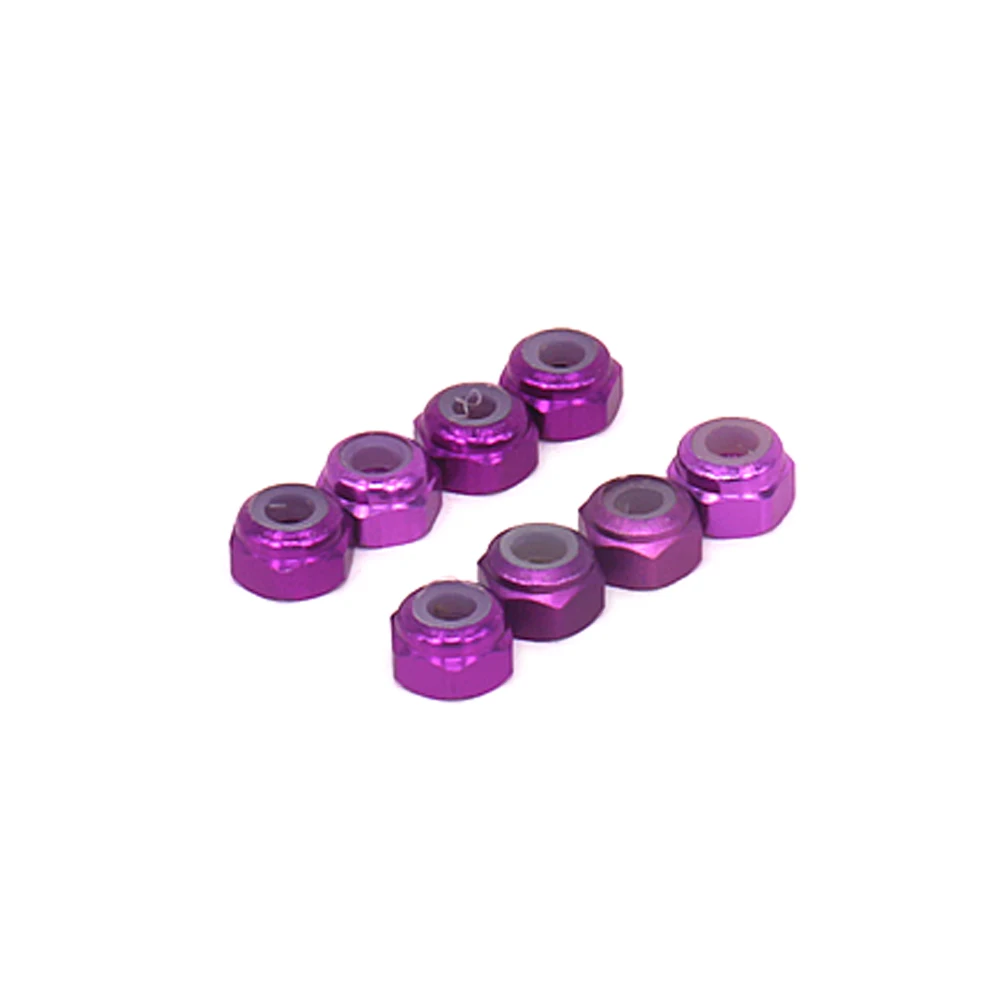 8pcs RCAWD Wheel Hex Lock Nut Tire Nut For Rc Hobby Model Car 1/18 Wltoys A959 A969 A979 K929 etc Tire Nut Hex Lock Hop-up Parts