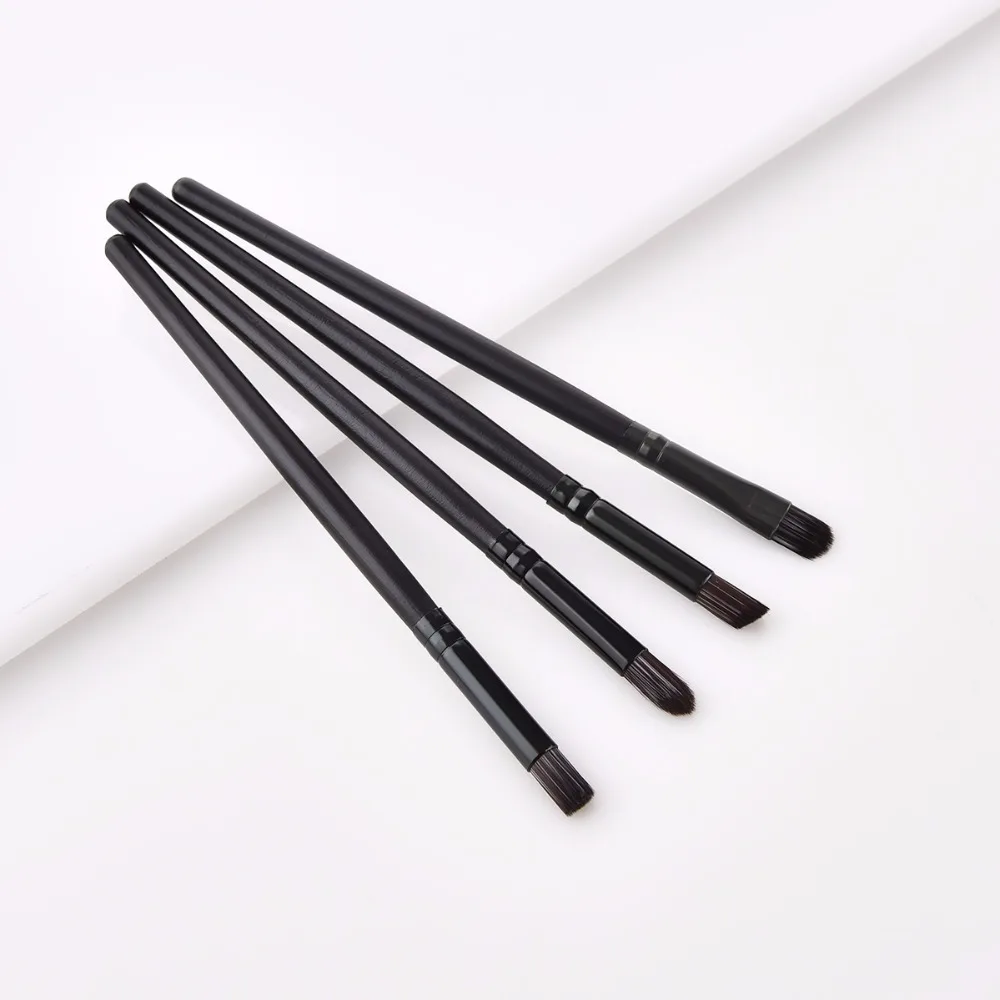 High quality 4PCS Makeup Brushes Tool Pro Eyeliner Eyeshadow Eyebrow Lip Brushing Wood Handle Face Concealer for Beauty