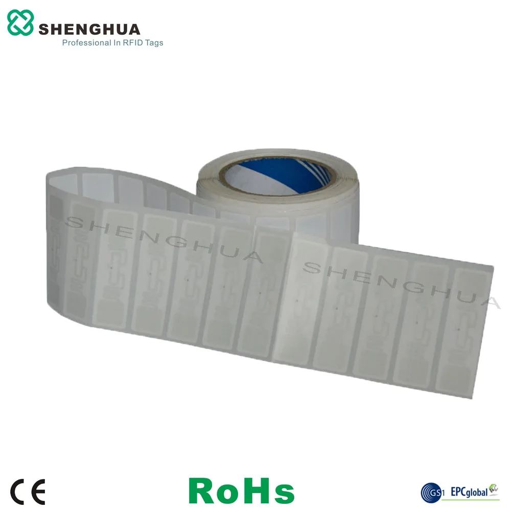 1000pcs/roll Customization Available Access Control RFID Tag UHF Paper Sticker Eletronic Label for Security System HEC Chip