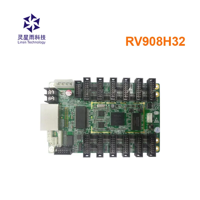 Linsn รับการ์ด RV908H32 RV908H คอนโทรลเลอร์ Monitor ฟังก์ชั่น LCD พัดลมความชื้นประตูโวลต์ตรวจจับสำหรับ P2 LED