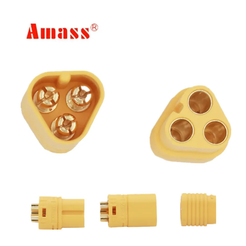 5 Pairs/Lot AMASS MT60 Motor Bullet Connector RC Quadcopter Plug for Lipo Battery 20% OFF