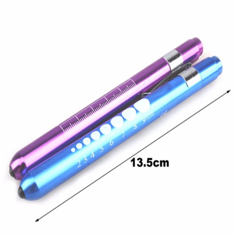 100pcs/lot New mini Doctor's special LED light white light small flashlight medical pen lamp pupil pen pen lamp