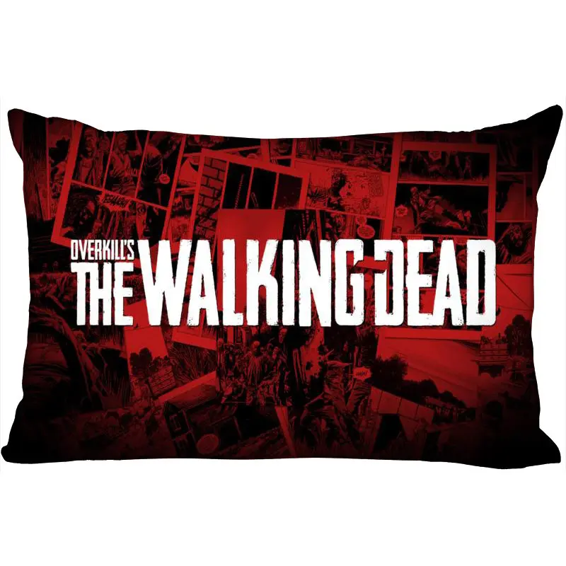 Custom Walking Dead New Arrival Rectangle Pillowcases Zipper Custom Pillow Cover Wedding Decorative Christmas Gift