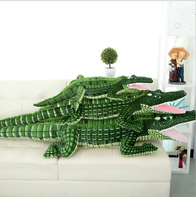 100cm (39.37inch) New Arrival Big Size Simulation Crocodile Plush Toys Stuffed Animals Doll Kids Toy Cushion Pillow Toys Gifts