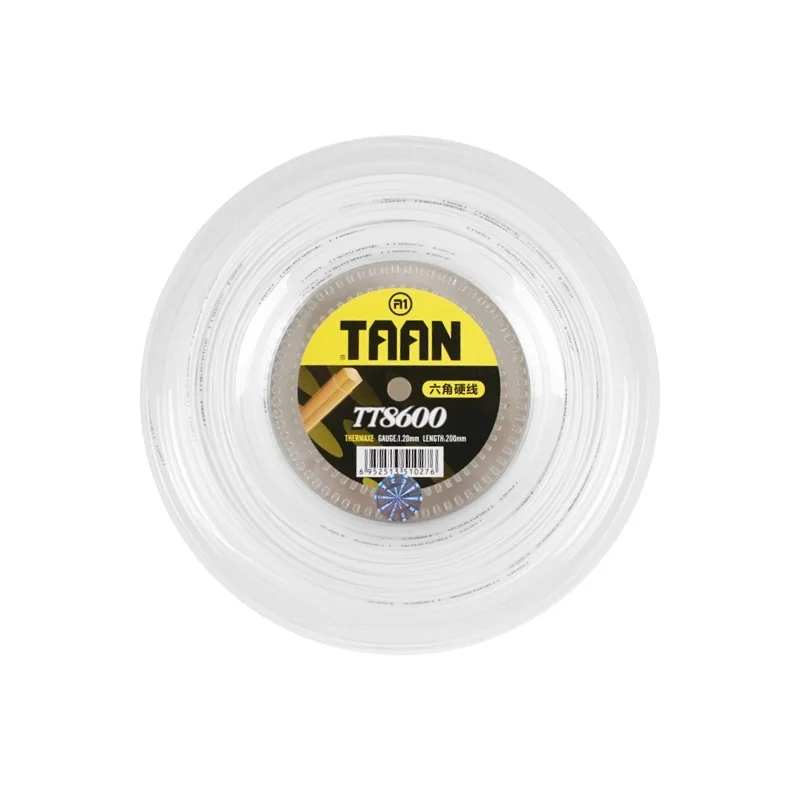 TAAN TT8600 Tennis Racket String Six Angle String Sport Outside 1.2mm 200m Reel Big Tennis Strings 3 colors