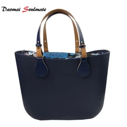 Deep Blue Silicon beach handbag women Bag O bag obag style waterproof EVA body women handbag