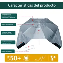 Portable UV beach umbrella #3