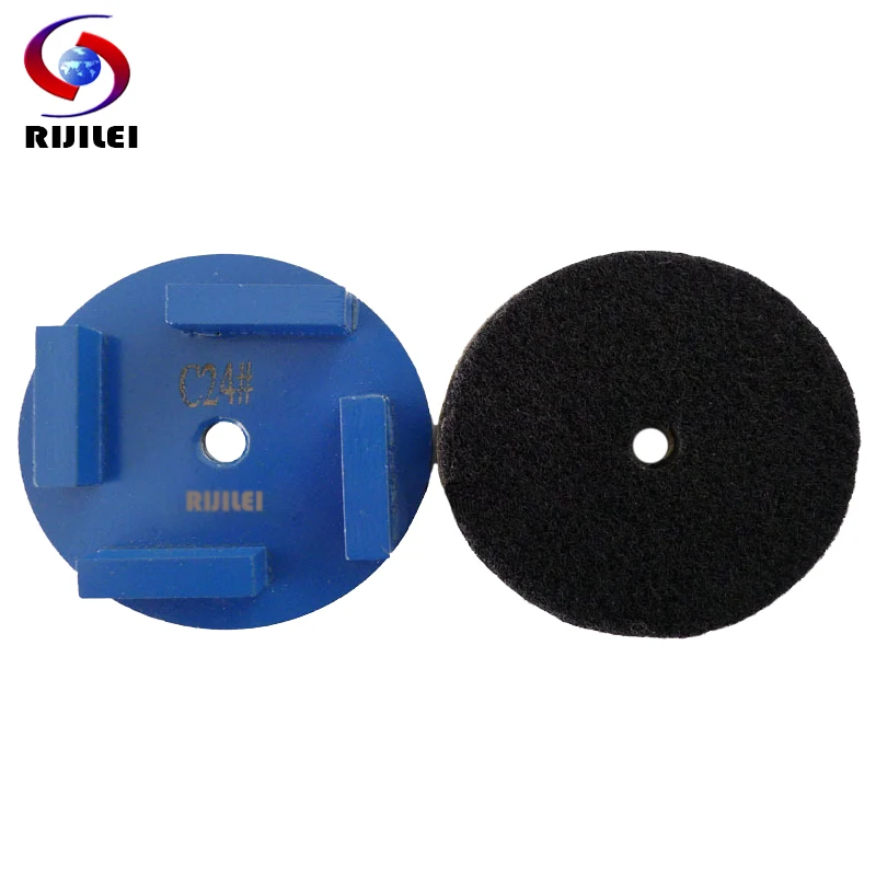 

RIJILEI 12 PCS/Set Diamond Grinding Disk Diamond Grinding Wheel For Concrete Floor Polishing Marble Grinding Shoes V30B