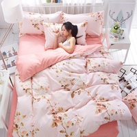 mylb Classic bedding set 5 size  flower bed 3/4pcs/set duvet cover set Pastoral bed sheet AB side duvet cover 2018 bed