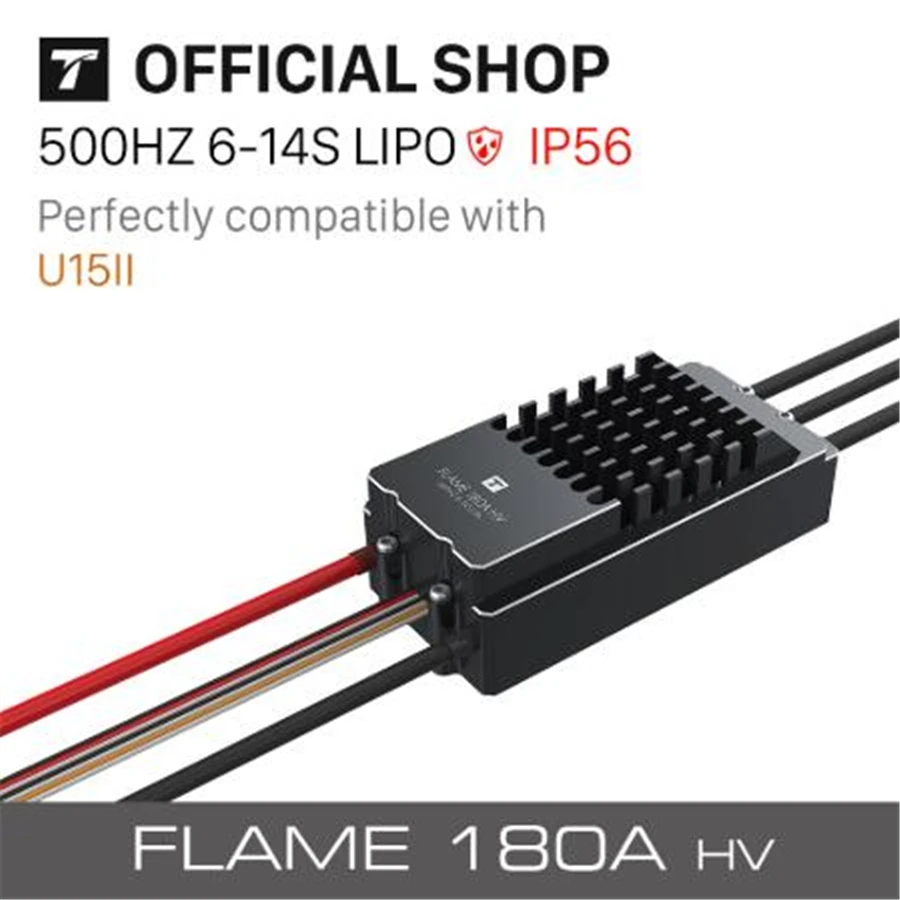 

Free shipping T-motor Flame 180A 6-14S HV Electronic Speeds Controller For VTOL Multicoptor UAV Drone