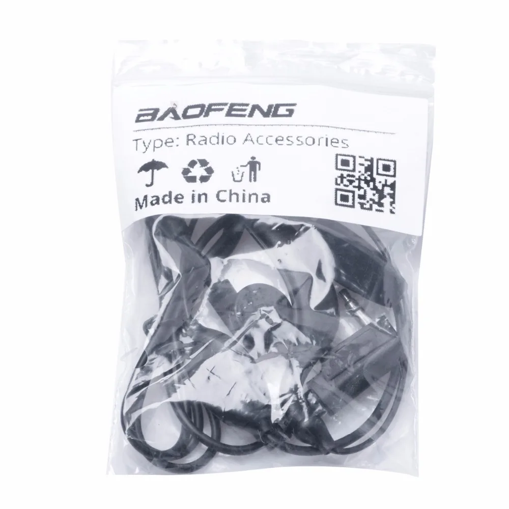 Baofeng-auriculares originales UV-5R para walkie-talkie, cascos con micrófono, puerto K, para 888S, uv5r, UV-5RA, UV-5RE, UV82