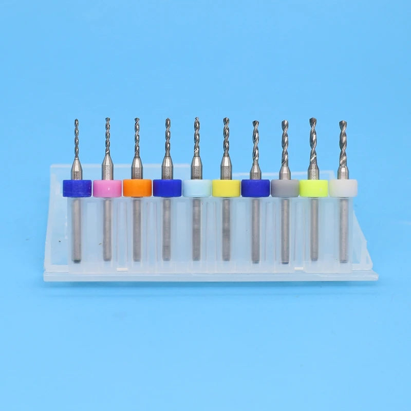 1.1-2.0mm 카바 이드 pcb 드릴 세트 10 pcs 나무 절단 기계 cnc 라우터 금속 드릴 조각 도구