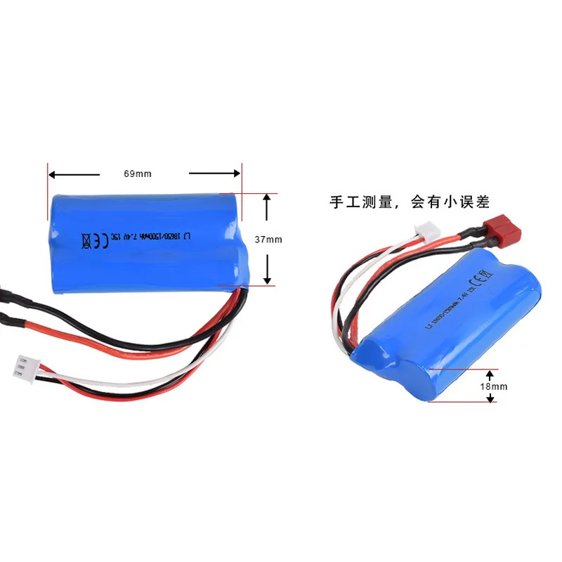 Venta caliente RC batería de coche 7,4 V 1500mAh batería para 9125 carreras control remoto RC coche camión repuestos batería