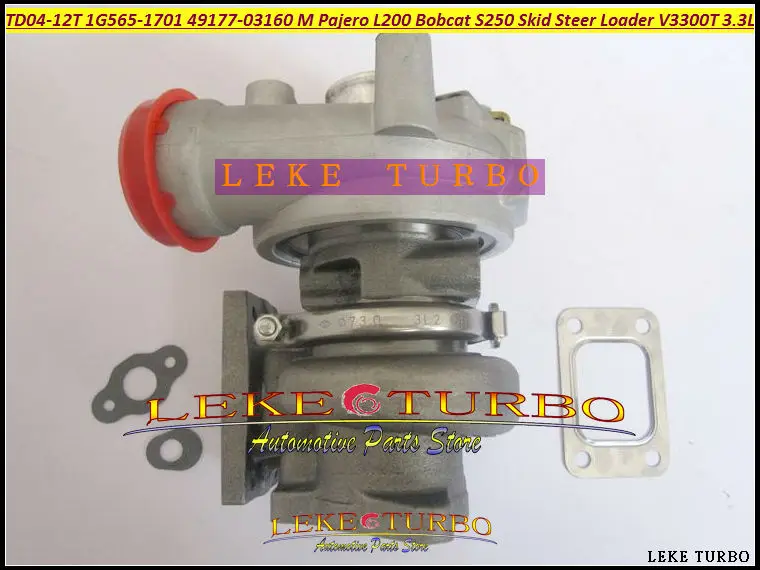 Free Ship Turbo For Mitsubishi Pajero L200 S250 Skid Loader For Kubota V3300-T 3.3L TD04-12T 49177-03160 1G565-1701 Turbocharger