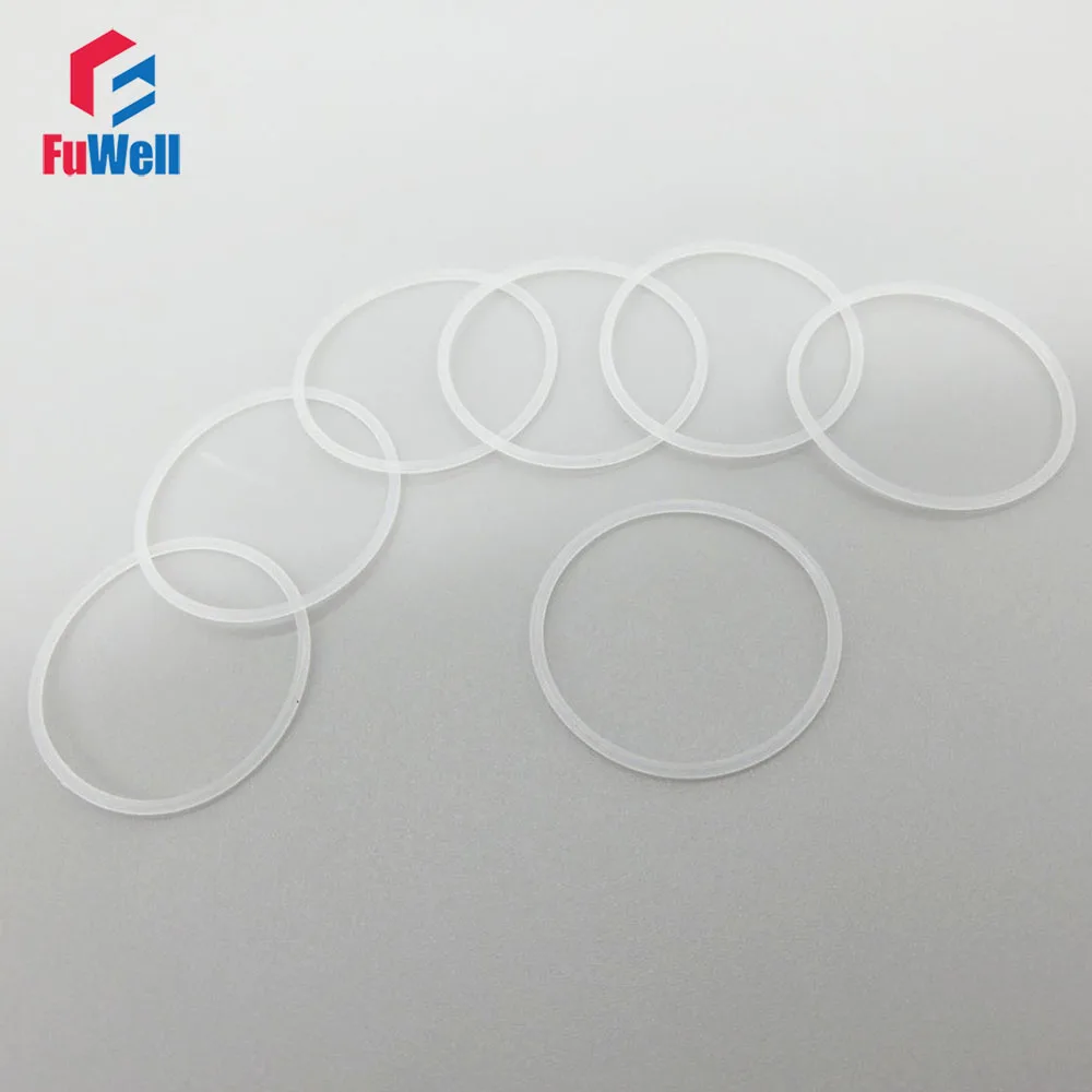 Food Grade Silicone O-rings White 1mm Thickness O-rings Sealing Gasket OD 26/28/30/32/35mm Rubber Ring Washer Grommets