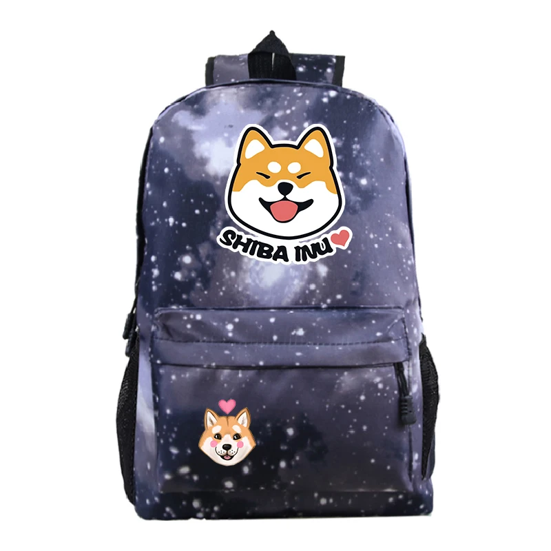 Sac à dos de retour à l'école, mignon chien Shiba Inu enfants garçons filles cadeau hommes femmes nouveaux modèles sacs de voyage livre de mode Mochila pour adolescents