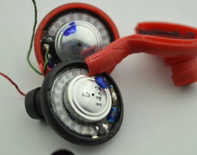 original Double moving coil unit 15mm speaker unit HIFI PB unit disassembled speaker 2pcs