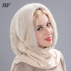 JKP New Products Lovely Mink Ha Warm 3 Colors In Winter Natural Mink Hat and Fashionable Russian Mink Hat DHY17-36