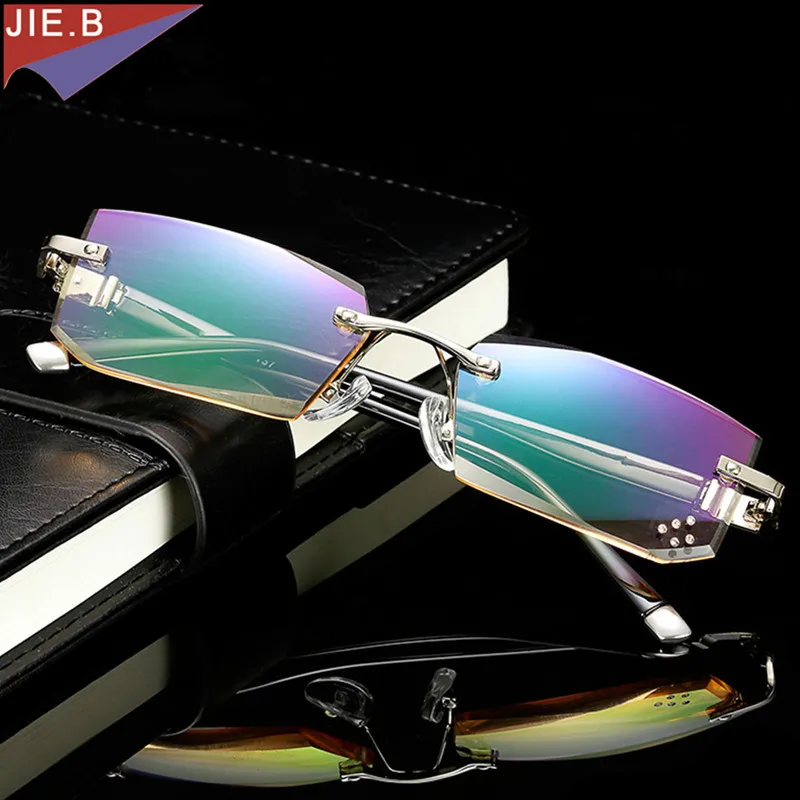 

2018 High quality Business Glasses special cutting presbyopia lenses men style reading glasses fashion presbyopic spectacles