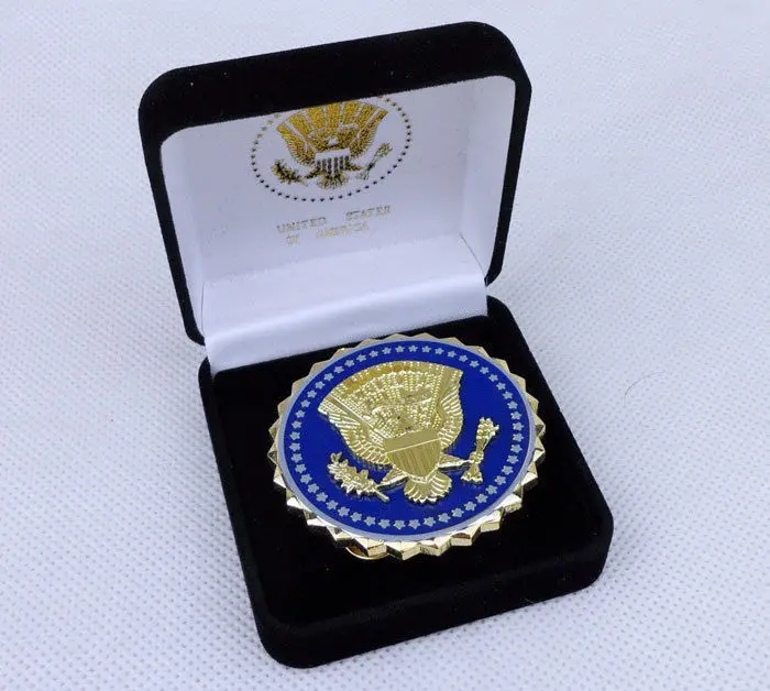 

US Presidential Service Metal Badge Pin Insignia With Box-US194