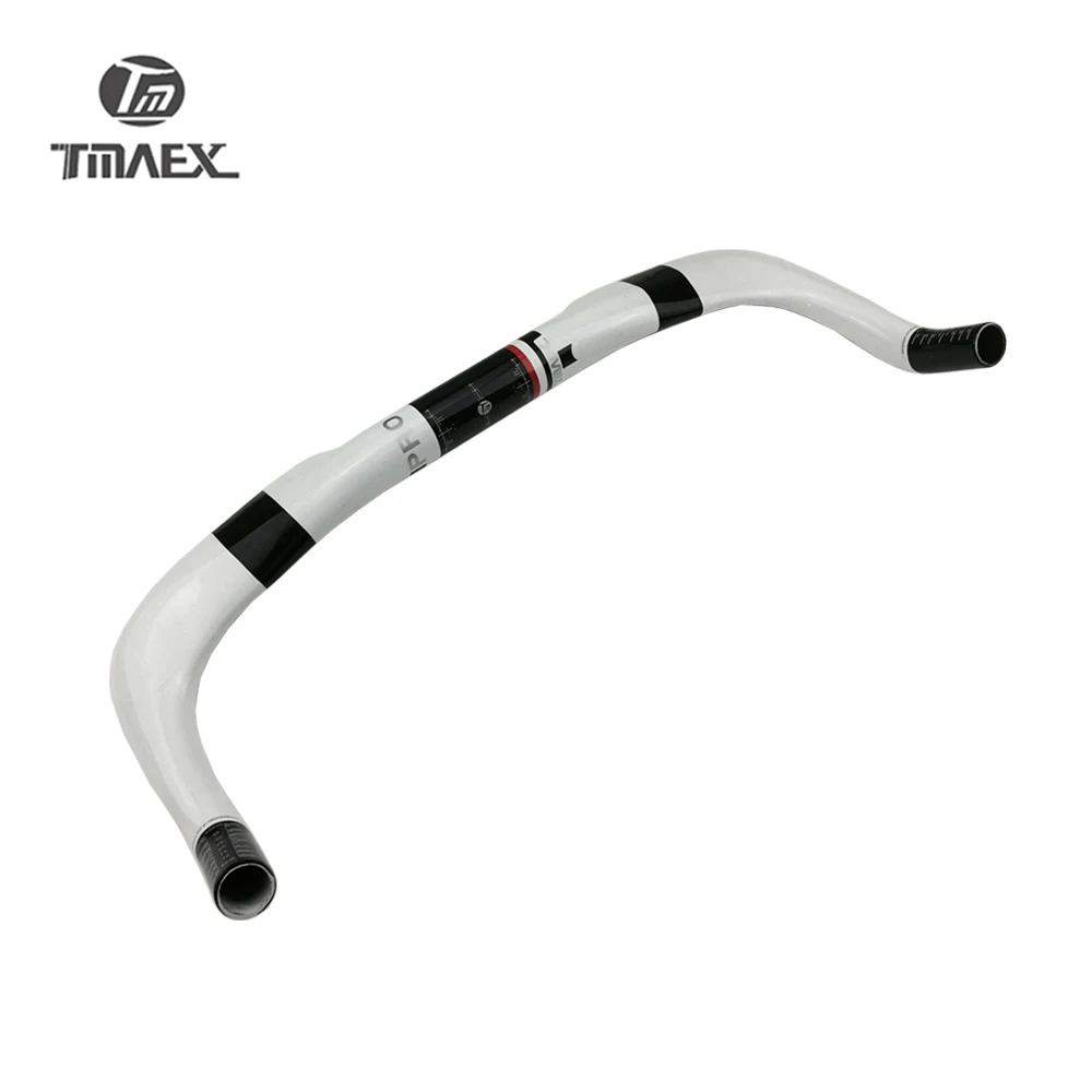 White carbon handlebar for road bike, road bike parts, bike parts, 380/400/420/440mm