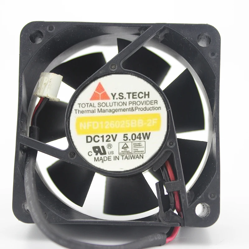 

NFD1260257B-2F 6025 12V 5.04W 0.42A 6cm Chassis Cooling Fan