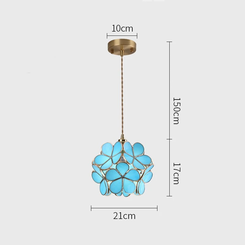 Moderne Bloem Glas Hanglamp Nordic Messing Hanger Verlichting Armatuur Thuis Indoor Eetkamer/Gang Opknoping Licht/Lamp e27