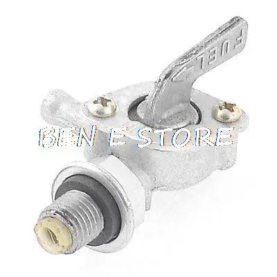 

Silver Tone 1/8" PT Male 10mm Dia Tube Pipe Fuel Tank Switch Valve