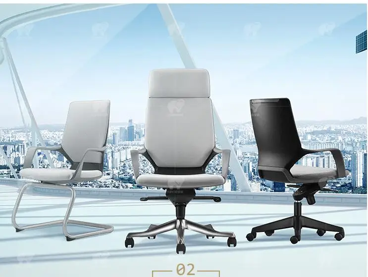 Leather office chair home computer chair anchor chair simple design boss chair.