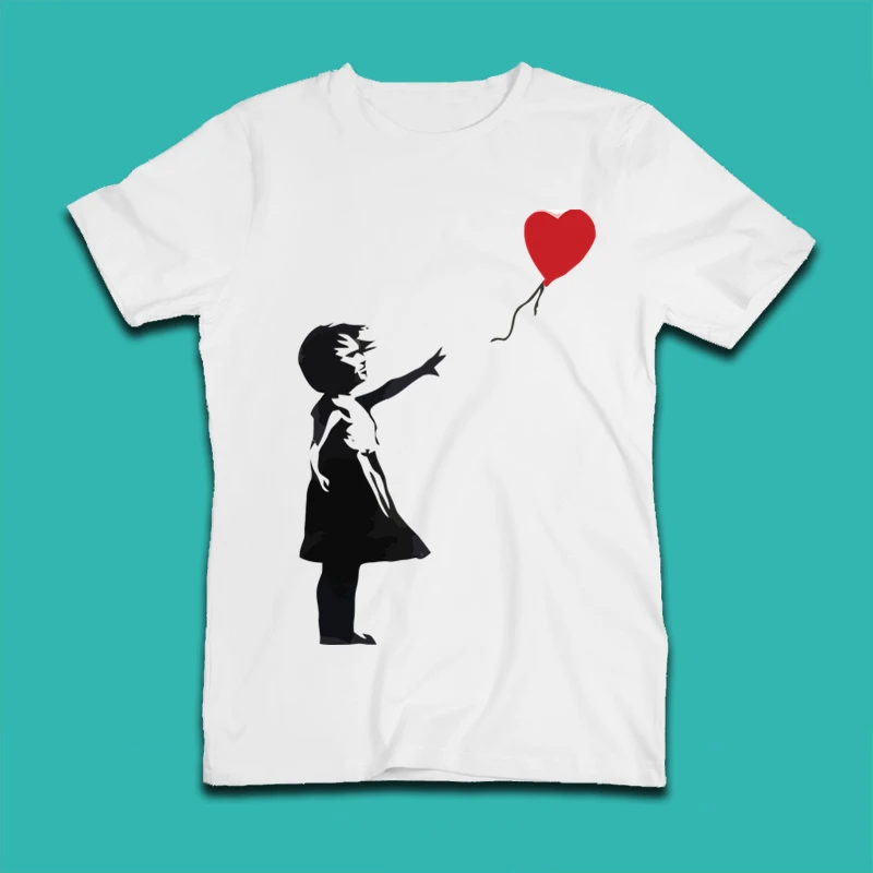 Banksy Design Print Men T-shirts 2023 Summer Casual Anime Tee Shirt Unisex Clothes,