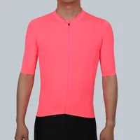 SPEXCEL 2018 NUEVA Fluorescencia Rosa PRO TEAM AERO 2 Ciclismo jersey manga corta Hombres mujeres El más nuevo tejido tecnológico La mejor calidad