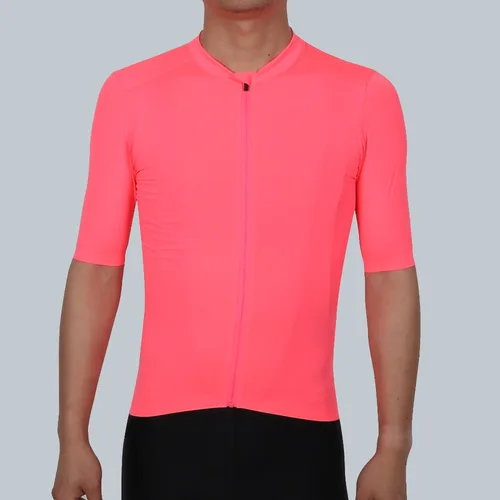 SPEXCEL 2018 NUEVA Fluorescencia Rosa PRO TEAM AERO 2 Ciclismo jersey manga corta Hombres mujeres El más nuevo tejido tecnológico La mejor calidad