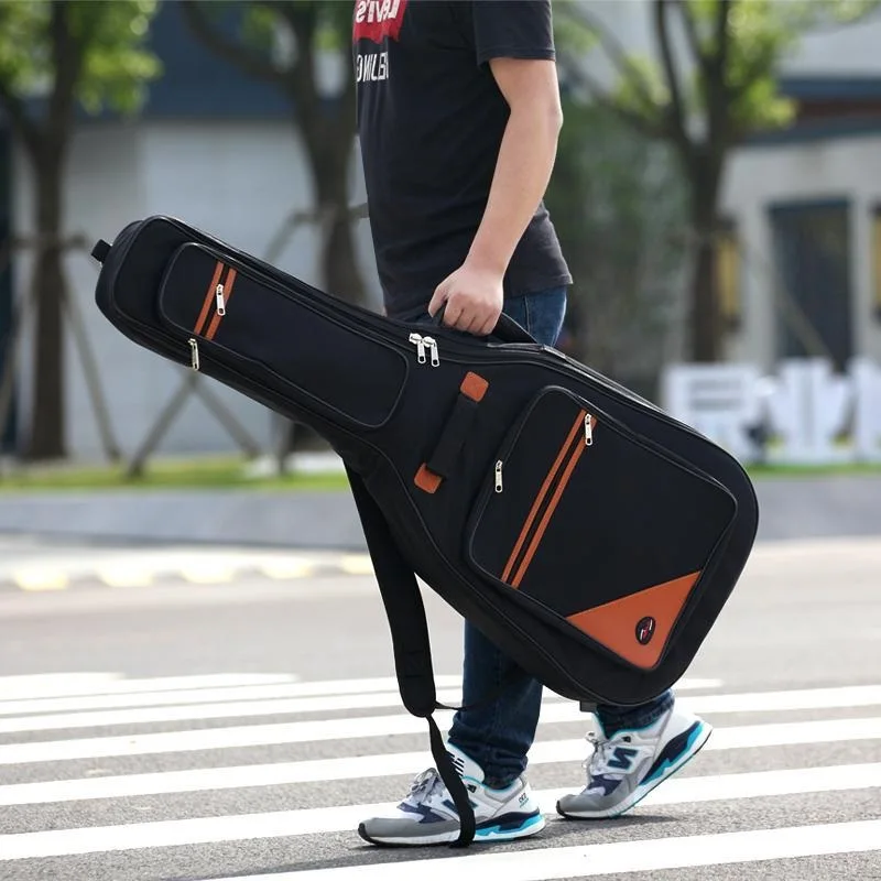 Ergonomics 43inch Guitar Bag Breathable Comfortable Wood Guitar Case 42inch Ballad Guitar Bags Cover Big Acoustic Guitar Box