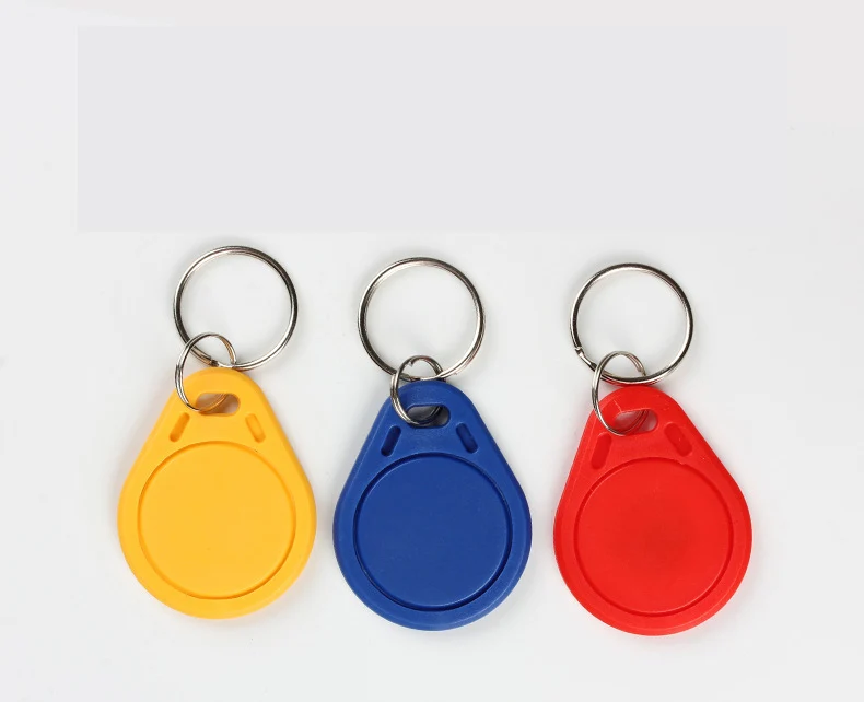 30pcs M1 S50  RFID Key Finder Card IC Keychain Card M1 Access Control Residential Property Card 13.56MHZ 14443A ABS Waterproof