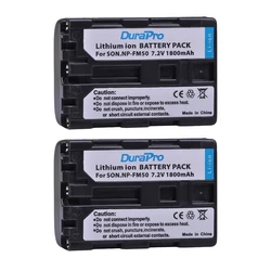 DuraPro NP-FM50 Camera Battery For Sony NP-FM51 NP-FM30 NP-FM55H DCR-PC101 A100 DCR-PC103 Series DSLR-A100 Batteries FM50 1800mA