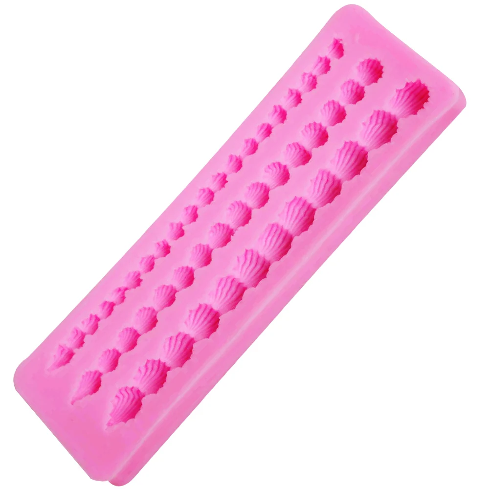 Cake Border Decoration Silicone Molds Shell Relief Flower Fondant Moulds Cake Decorating Tools Chocolate Candy Clay Moulds
