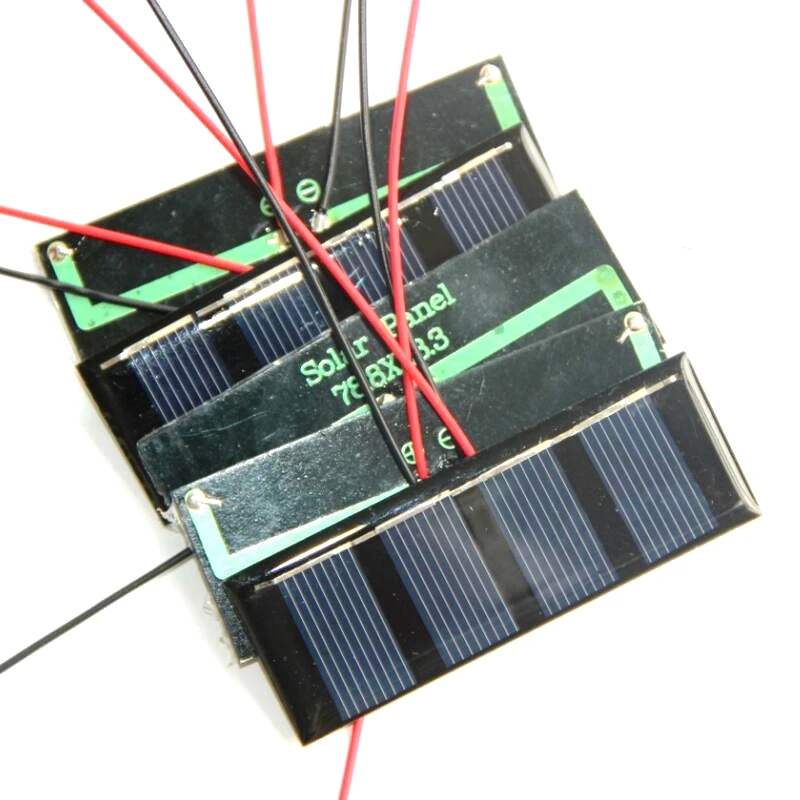 Mini panneau solaire 0.2W 2V, 78.8x28.3mm, 24 pièces/lot, cellule solaire xy + câble 15cm, kits éducatifs bricolage, livraison gratuite