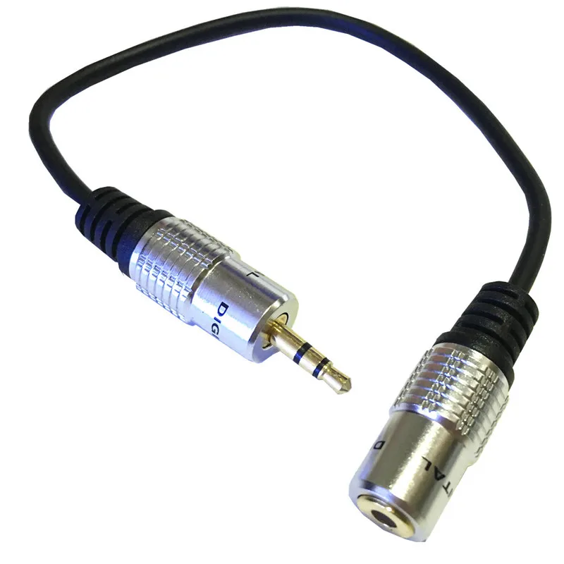 3.5 مللي متر ذكر إلى أنثى تمديد كابل قسط 3.5 مللي متر 1/8 ذكر إلى أنثى التوصيل تمديد الصوت OFC كابل Ipod 0.3 متر/30 سنتيمتر